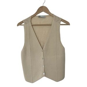 Zara Button Knit Vest
